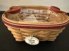 Longaberger Tree Trimming Tinsel Basket-2005-basket-Prot-tie on