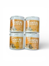 Dog  Cat Dental Finger Wipes Oral Hygiene Dental Wipes Lot Of 4