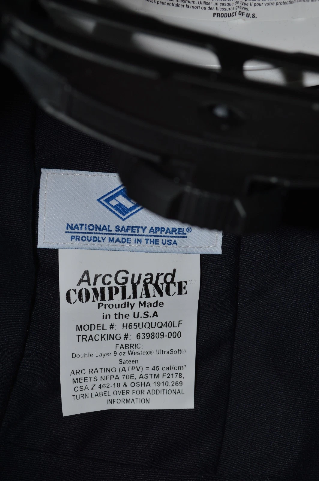 ARC FLASH HOOD NATIONAL SAFETY APPAREL H65UQUQ40LF with SHIELD - product detail image 4