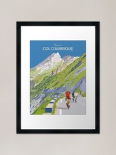 Listing image for PYRENEES - To the Col D'Aubisque Fr Framed Wall Art Poster Canvas Print Picture
