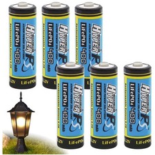 Eco-Friendly 3.2V LiFePo4 6-Pack Rechargeable Batteries - Ideal for Electronics
