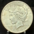 1926-S US Peace One Dollar S$1 Silver Coin