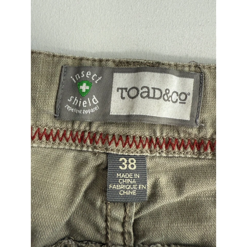 Pantalones Toad&Co Para Hombre 38x32 Bushwhack Depuración Protector de Insectos Algodón Orgánico Foto 4 de 4