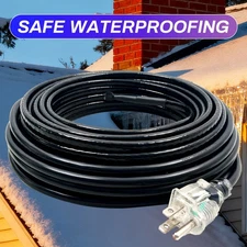MAXKOSKO 35 Ft Heat Tape for Water Pipes, Roof and Gutters, 7W/Ft 120V