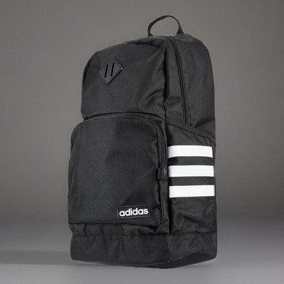 Adidas Classics 3S 4 Backpack - Black With White Stripes NEW