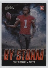 2024 Panini Absolute By Storm Orange Spectrum 18/75 Xavier Worthy #BS-XWY 1i5d