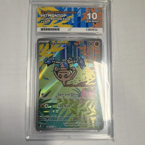ACE Grading 10 Hitmontop 240/217 Ascended Heroes Illustration Rare Holo EN 2026