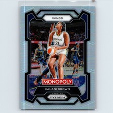 2024 Panini WNBA Monopoly Prizm Kalani Brown #47 Silver Prizm Dallas Wings