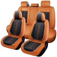 For Toyota Tacoma Faux Leather Seat Covers Front Rear 5-seat Full Set Protector For Toyota Tacoma Faux Leather Seat Covers Front Rear 5-seat Full Set Protector