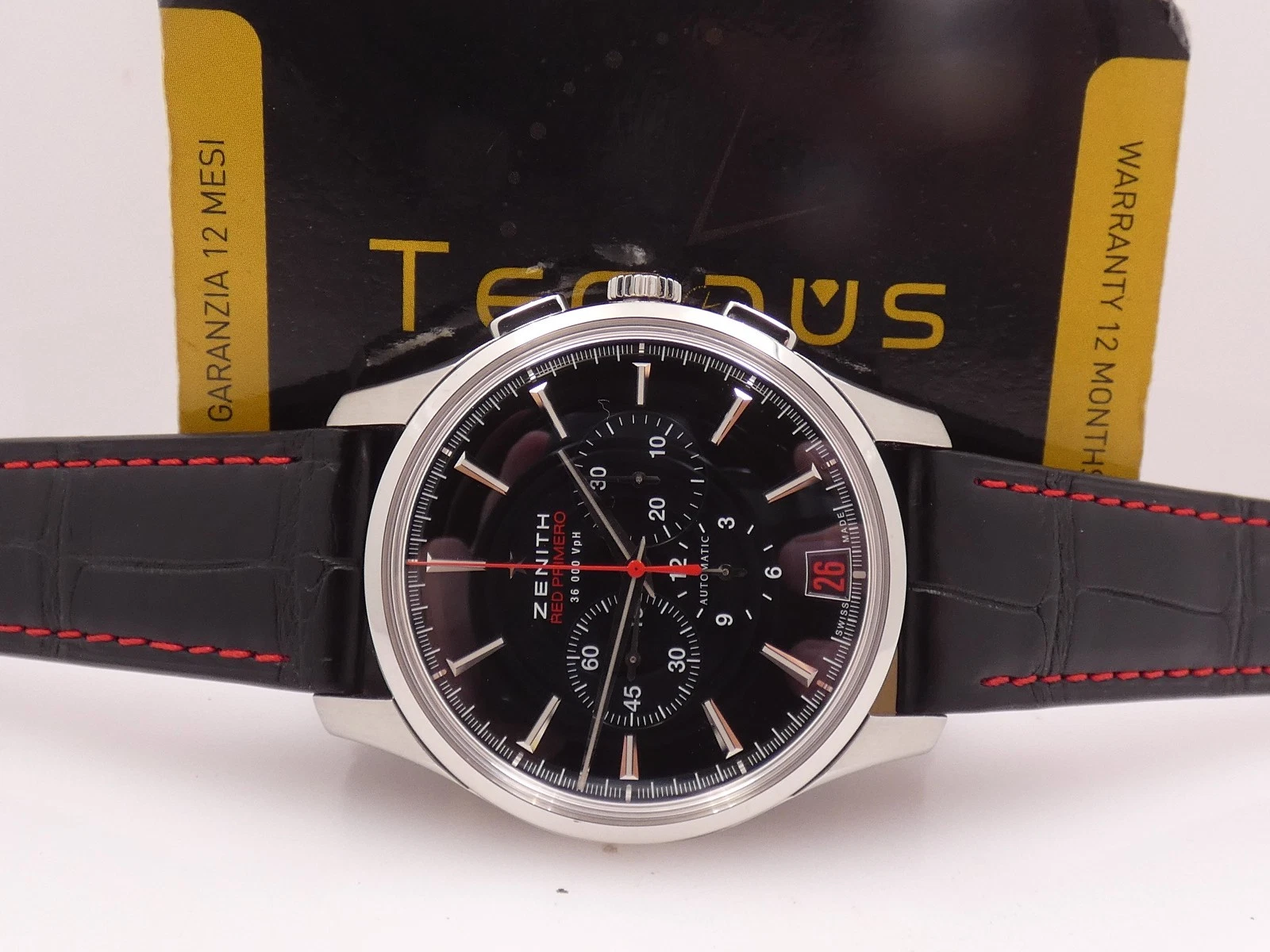 Zenith — CRONO ZENITH CAPTAIN RED PRIMER 03.2115.400 BOX&PAPERS LIMITED EDITION WATCH