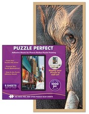 Natural Wood Puzzle Frame Kit - Glue Sheets, UV Acrylic - Available in 20 Sizes
