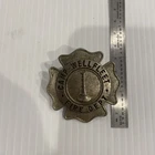 WW2 Era Camp Wellfleet Mass. Military Fire Dept Badge Screw Back Obsolete