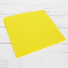 Premium Felt Sheets 10 Pack - 12" x 12" - Yellow - Soft Wool-Like 1.2mm