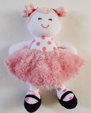Baby Starters Plush Doll Pink Ballerina Polka Dots Stuffed Toy Lovie Lovey 12"