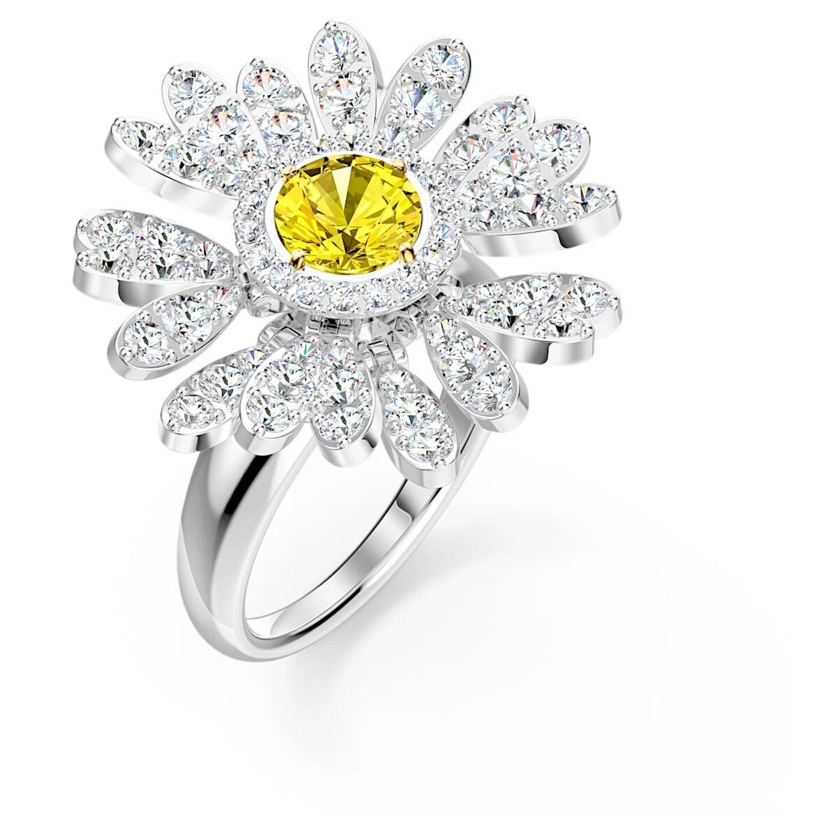 Metal flower deals ring