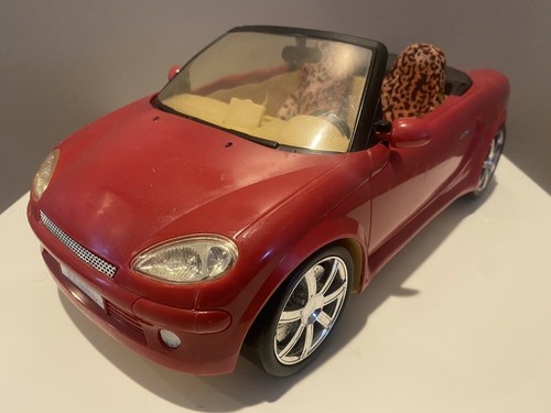 Barbie My Scene My Ride Red Convertible Car w/Leopard Print Seats 2003