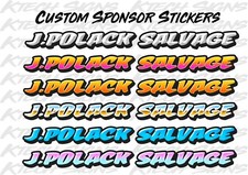 24 x Sponsor front Wing 1/12th Oval Mardave Kamtec Decals Banger Stock Car RC