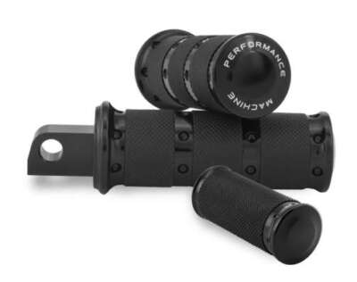Performance Machine XLS Footpegs Black Complete Sets 0035-1161-B