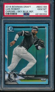 高騰中　2018 bowman luis robert RC chrome Luis Robert 1st Bowman | eBay