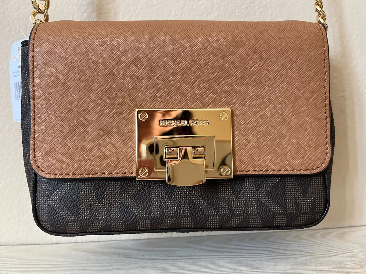 MICHAEL KORS GRIFFIN BROWN MEDIUM NS MESSENGER CROSSBODY PURSE 30T8GN7M2B -  Gidget's Emporium