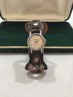 Schiaparelli VTG Women’s Watch W/Faux Tortoiseshell Band Schiaparelli VTG Watch With Faux Tortoise Shell Band. ￼ | eBay main image 3