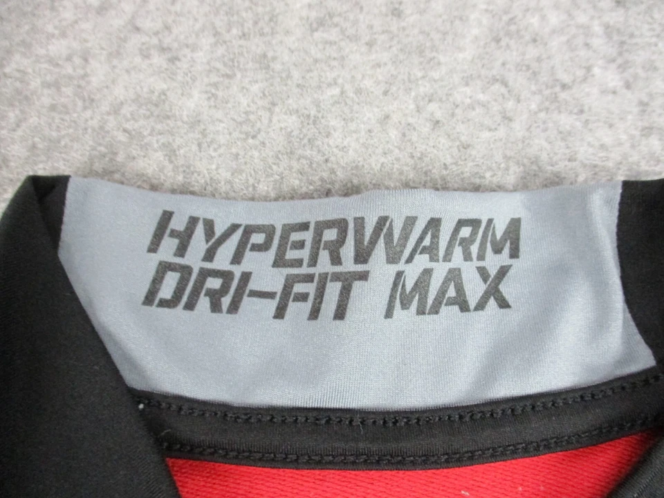 Nike Shirt Men Small Black Gray Combat Hyperwarm Dri Fit Max Compression Workout - Image 4 of 4