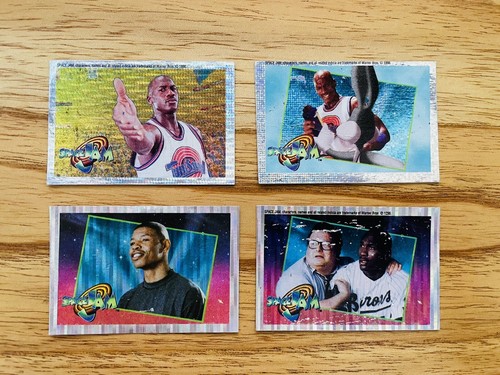 1996 UD Jordan LOT Tune Squad Space Jam Sparkle Razzle Dazzle REFRACTOR Sticker - 第 1/10 張圖片