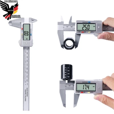 NEUNX Digitaler Messschieber Schieblehre Messlehre 0-150mm LCD Display Messen Digital
