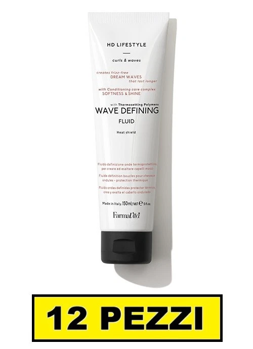 12 PEZZI FARMAVITA HD WAVE DEFINING FLUID 150ml GEL DEFINIZIONE RICCI ONDE