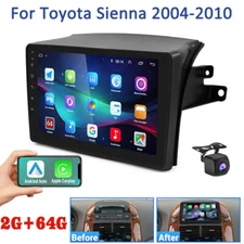 For Toyota Sienna 2004-2010 CarPlay Android Car Radio Stereo BT GPS Navi 2+64GB