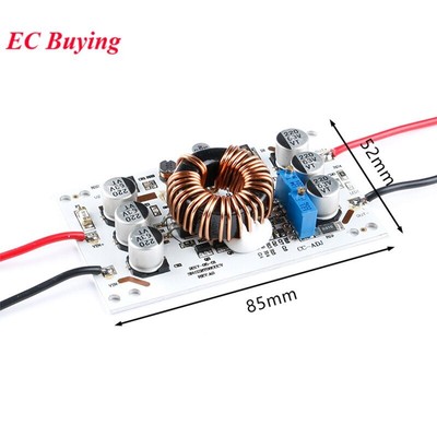 600W Aluminum Plate Boost Step Up Converter Adjustable 10A Constant Power Supply