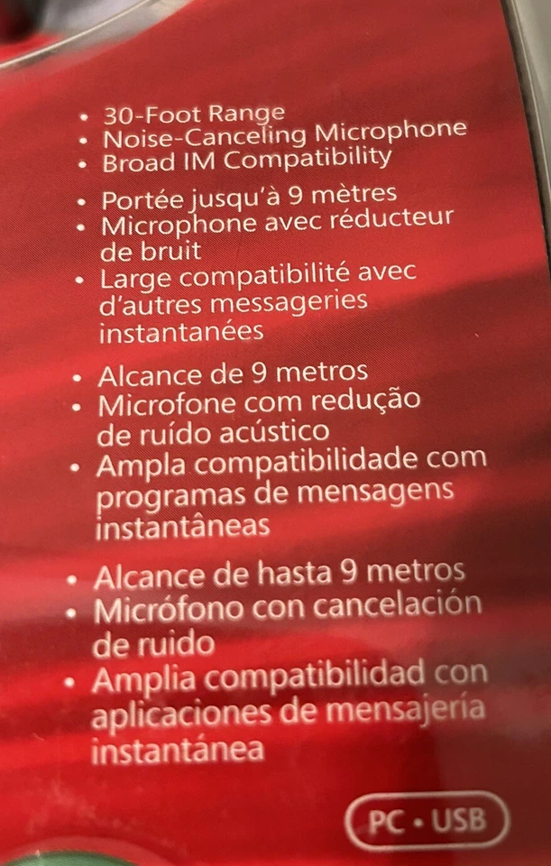 Microsoft LifeChat ZX-6000 Wireless PC Headset Rechargable NEW - Image 4 of 4