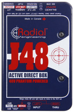 RADIAL J48 Phantom Powered Premium DI Active Direct Box natural sound instrument