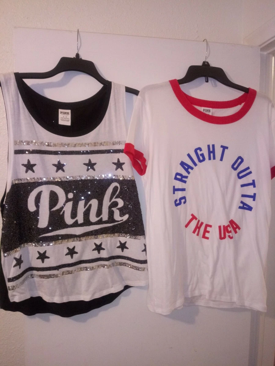 victoria secret pink fourth of july shirt