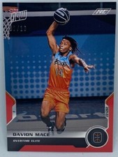 Davion Mace - 2021 Overtime Elite OTE Topps Now Debut Card #25 RED 02/10 .