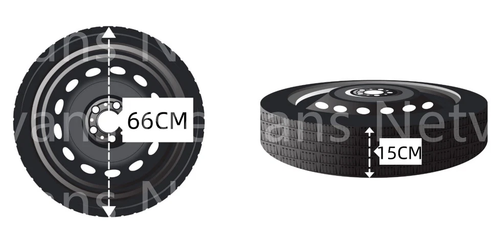 KIT Ruotino di Scorta 19" per BMW M135 con Cric, Chiave Sacca e Guanti (66x15cm) - Bild 2 von 4