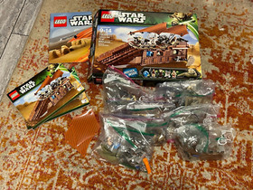 LEGO Star Wars Jabba's Sail Barge (75020) w/Minifigs, Poster, Instructions & Box