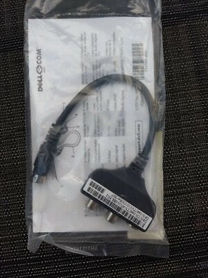 DELL S-VIDEO TV-OUT RCA DIGITAL AUDIO/COMPOSITE VIDEO CONNECTOR CABLE NEW IN PKG