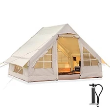 WISE TIGER INFLATABLE CAMPING TENT WITH PUMP GLAMPING TENT  - Scratch & Dent