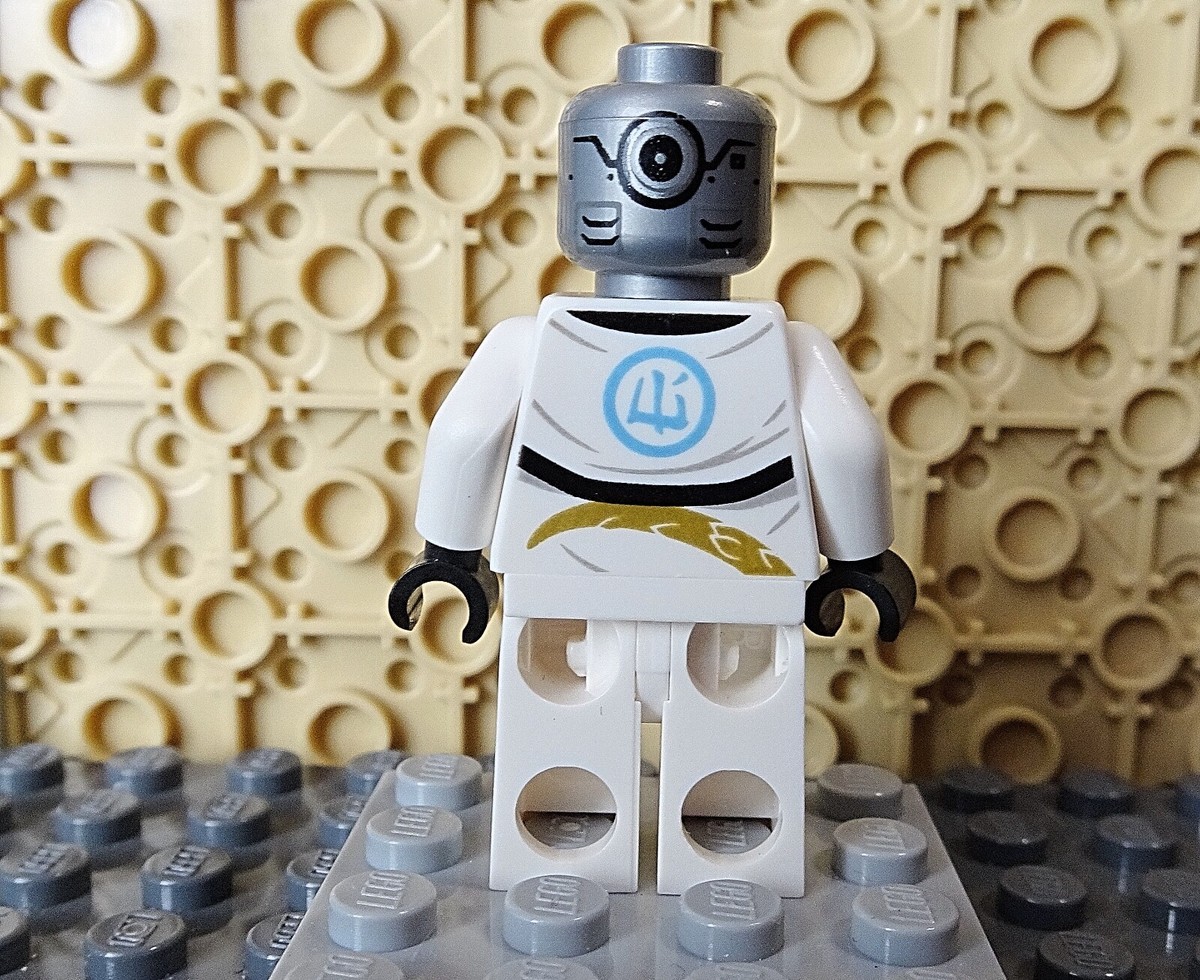 ロボット LEGO njo713 ZANE Legacy, Flat Silver Head -INCOMPLETE-NO
