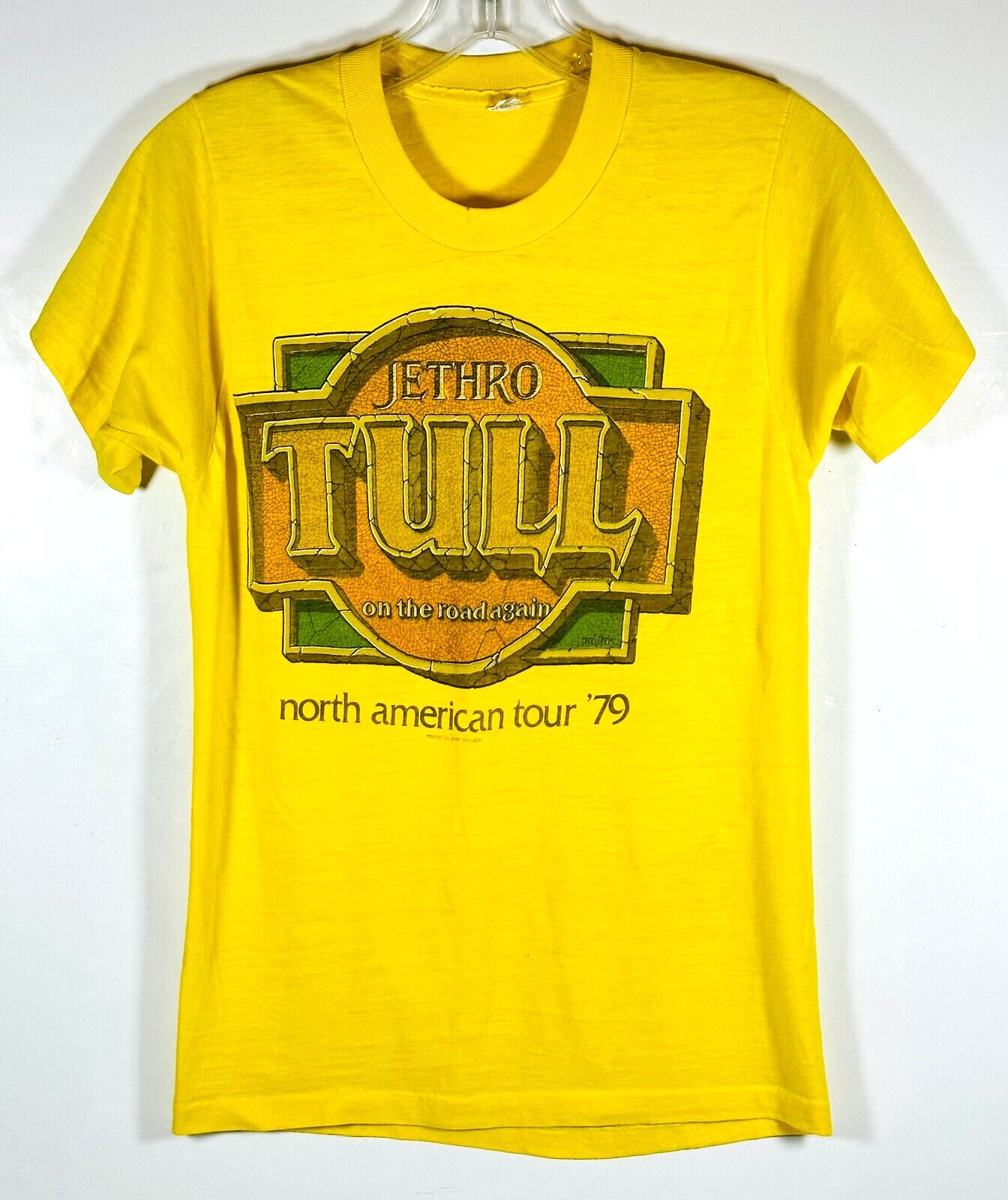 VTG 1979 Jethro Tull On The Road Again Concert T-shirt Printed by