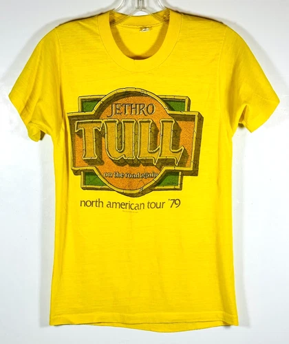 Jethro Tull On The Road Again Concert T-shirt Print 1970s vintage concert t-shirt, vintage, single stitch, B+ condition