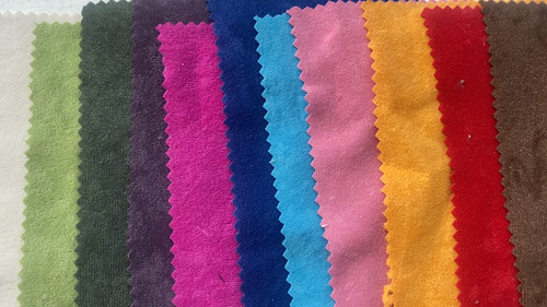 Soft Quality Lightweight Low Pile Velour Plain Yellow Curtain Upholstery Fabric - Video 1 of 1