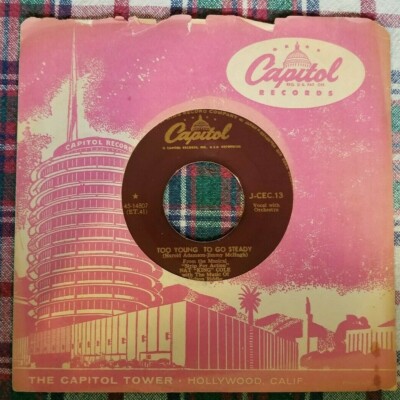 Vintage 45 Nat ''King'' Cole Too Young To Go Steady Capitol J-CEC.13 Japan '56