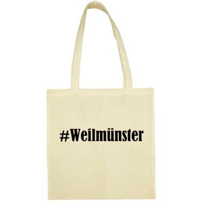 Tasche Beutel Baumwolltasche #Weilmünster Hashtag Einkaufstasche Schulbeutel Bag