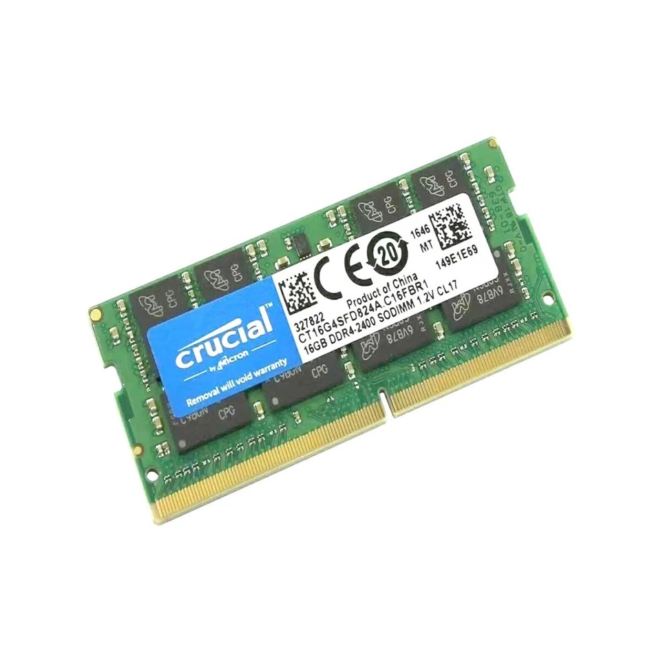 32GB 2X16GB Crucial DDR3L 1600MHz PC3L-12800 SODIMM Memory Ram CT204864BF160B - Image 3 of 3