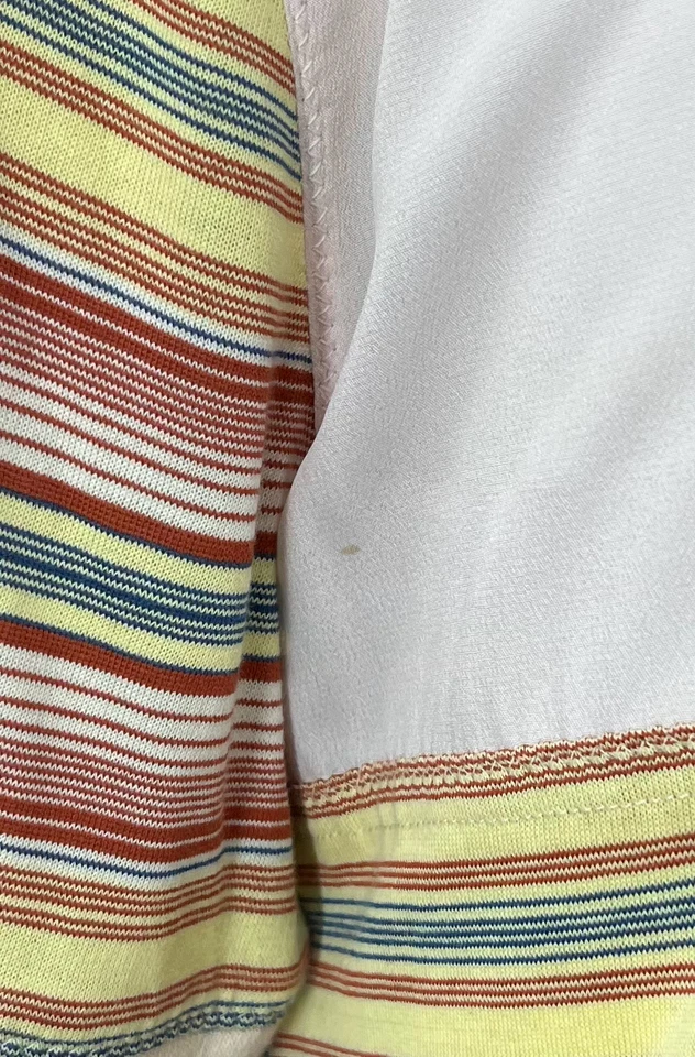 Marni ALTERED Multicolor Printed Pussy-Bow Long Sleeve Knee-Length Dress sz 40 - Image 4 of 4