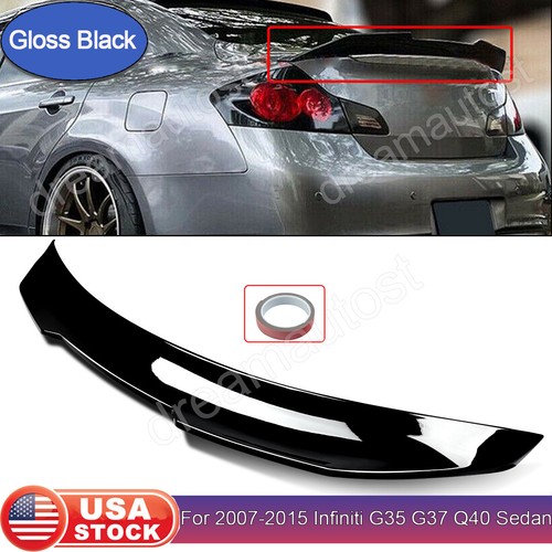 PSM Style Highkick Rear Trunk Spoiler For Infiniti G25 G35 G37 Q40