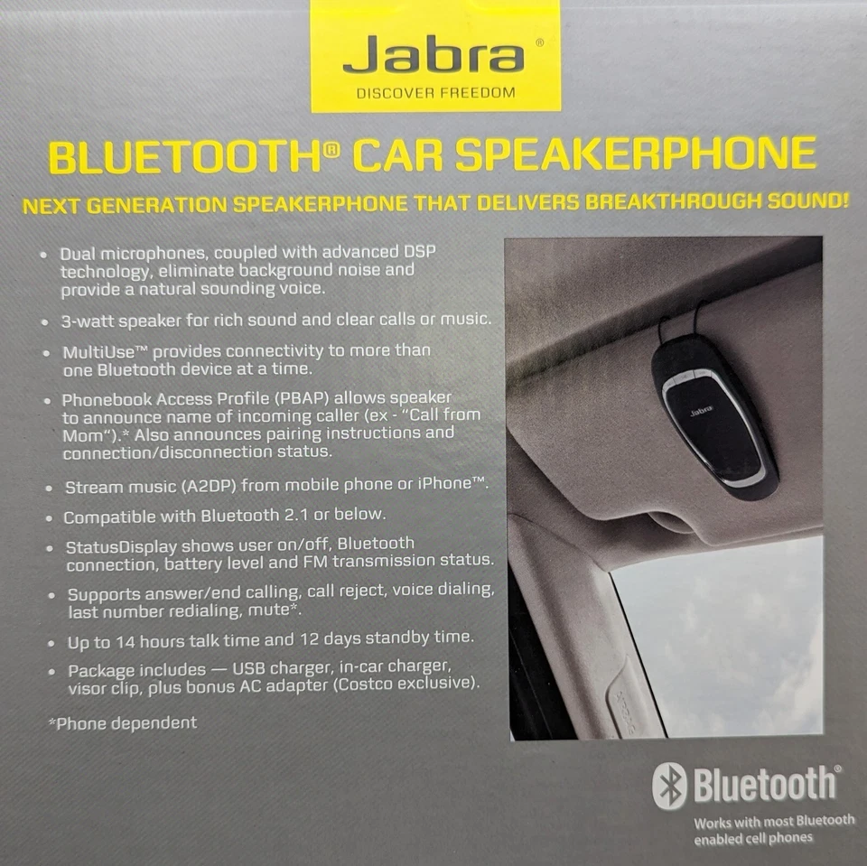 Nuevo Jabra Cruiser Bluetooth Coche Kit Altavoz 450775 Sellado Foto 4 de 4