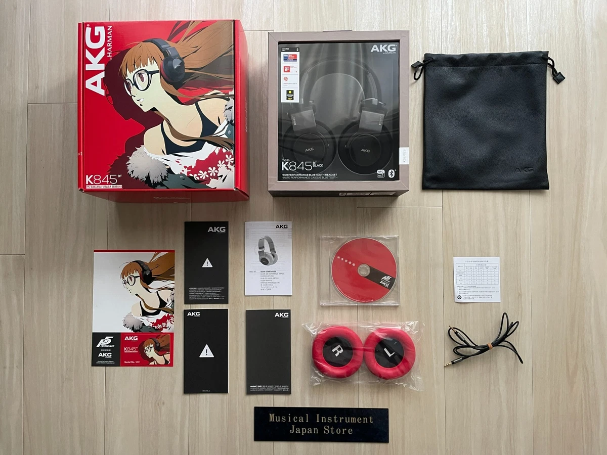 AKG K845BT Sakura Futaba Wireless Headphones Persona 5 Used with